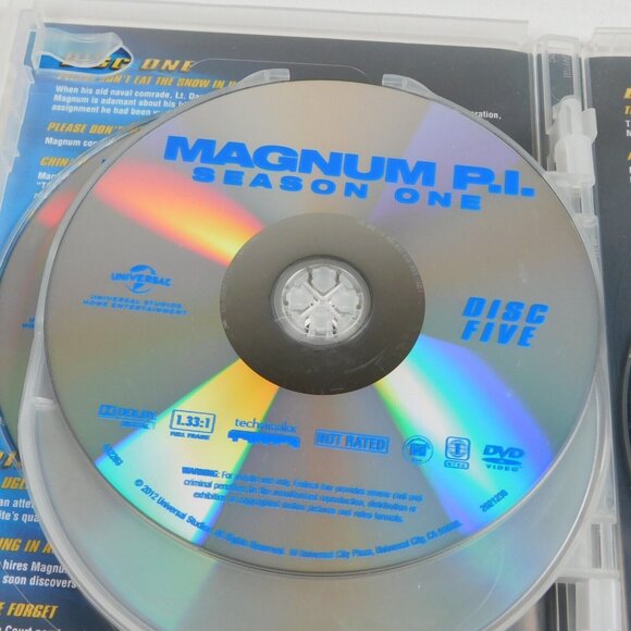 Magnum P.I. Season One 6 DVD Set 2012 Tom Selleck 18 Episodes Action VG+ - Picture 7 of 10